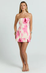 Peach Mini Dress Peach