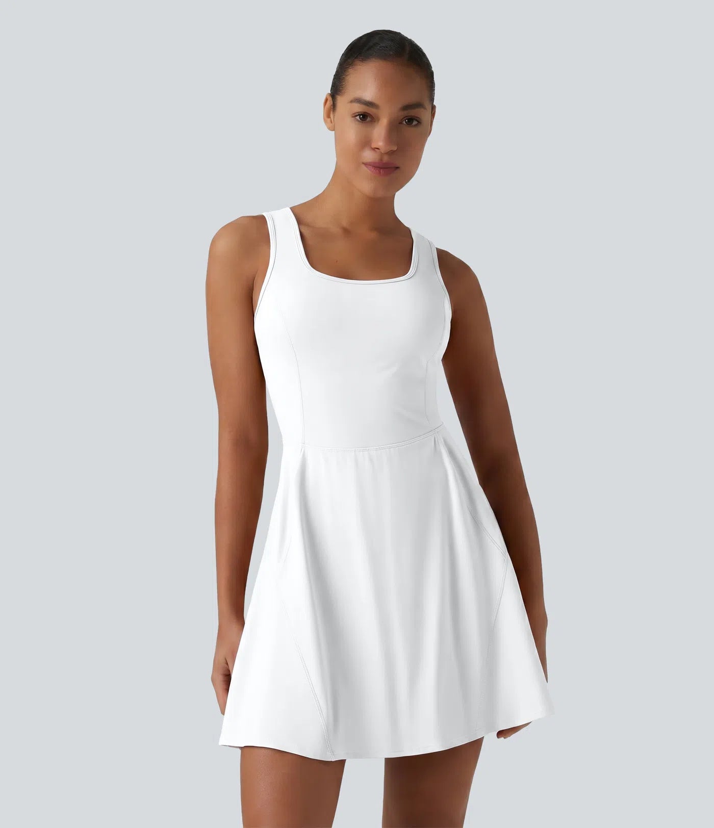 Airy 2-in-1 Cool Touch Mini Dance Active Dress with Pockets-Easy Peezy Edition-Longer Length