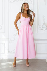 Sunshine Dreamer Midi Dress Pink