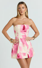 Peach Mini Dress Peach